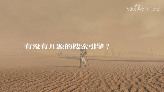 有没有开源的搜索引擎?