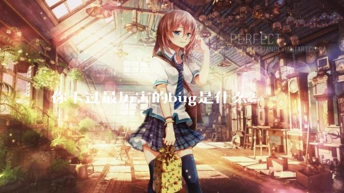 你卡过最厉害的bug是什么？