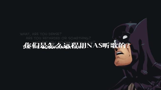 你们是怎么远程用NAS听歌的？