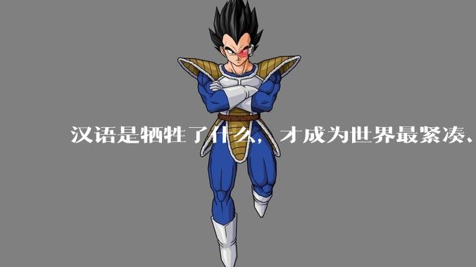 汉语是牺牲了什么，才成为世界最紧凑、最高效的语言？
